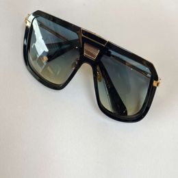 Shield Pilot Sunglasses EIGHT Goldd Green Shaded des lunettes de soleil Men Fashion Sunglasses Shades with Box2794