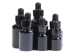 Glass Dropper Bottle Black Glass Tincture Bottles with Glasses Eye Droppers for Essential Oils Travel7316083