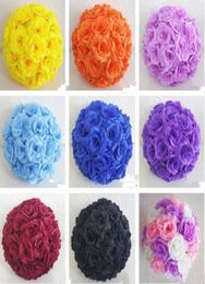 12quot30cm Wedding silk Pomander Kissing Ball flower ball decorate flower artificial flower for wedding garden mar5617600