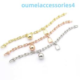 2024 Jewellery Designer Brand Chain Chain Single Layer U-shaped Bracelet Gold/silver/rose As Wedding Christmas Gift