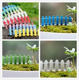 Mini Fence Small Barrier Wooden Resin Miniature Fairy Garden Decorations Miniature Fences for Gardens Tiny Barriers 1444070