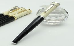 highquality Ballpoint pens Greta Garbo black resin Fountain Pen roller ball pen with pearl silver clip office school stationery7296508