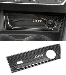 Auto Car Accessories Cigarette Lighter Panel Power Outlet Trim Sticker Cover Frame Decoration for A4 A5 S4 S5 B9 2017-20209697264