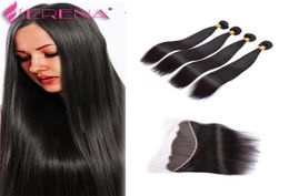 13x4 Ear To Ear Lace Frontal Closure With Bundles 8A Brazilian Straight Virgin Hair With Closure Soul Lady Lace Frontal Weave7874452