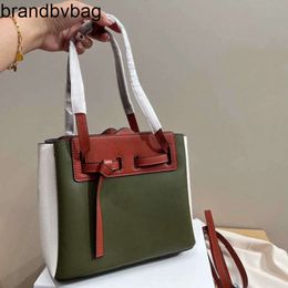 Loeweely Shoulder Bags Designer Bag Brand Handbag Tote Wallet Womens Leather Handheld Mini Shopping bow drawstring crossbody bag