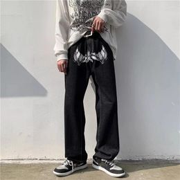 Men's Jeans Spring Print Baggy Trousers Men Fashion Clothes Y2k Hip Hop Vintage Streetwear Harajuku Denim Wide Pants Women