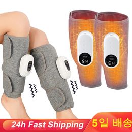 3 Mode Air Pressure Leg Massager with Heat Compression Vibration Muscle for Pain Relief Blood Circulation Wireless 240305