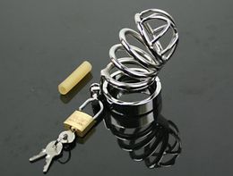 New top quality Small stainless steel custom male device cage 5 ring selection slave mens6189891