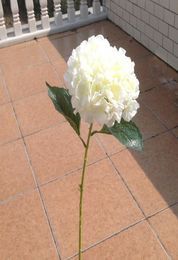 European Pastoral Style White Artificial Silk Flower Fabric Hydrangea Bouquet For Wedding Party Decorations 5 Colour Available6277227