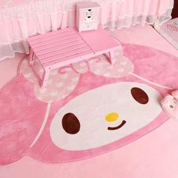 New Cute Cartoon My Melody Carpet Anime 100x160CM Home Soft Fur Rugs Children Girls Bedroom Living Room Floor Mat Doormat Decor 21204g