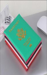 Cute USA Passports Cover Business Card Files Women Pink Travel Passport Holder American Covers for passport Girls Case Pouch Paspo4697877