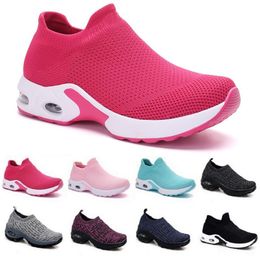 Style01 Moda Homens Running Shoes Branco Preto Rosa Laceless Respirável Confortável Mens Treinadores Canvas Shoe Designer Sports Sneakers Corredores