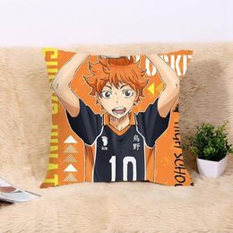 Pillow Case Anime Haikyuu Double Picture Pillowcase Cover Cushion Seat Bedding 45 45cm238r