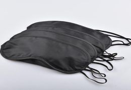 Black Eye Mask 4 Layer Polyester Sponge Shade Nap Cover Blindfold Mask for Sleeping Travel LX30771297521