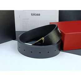 Valentine's Fashion prd Luxury black smooth buckle pra Day Christmas gift Fashion leather belt praddas high-end designer belt MW2H pada MW2H BI2W