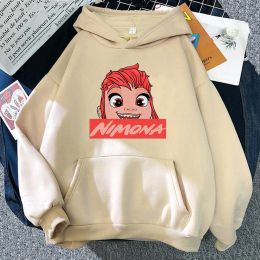 Sweatshirts 2023 Movie Nimona Hoodie Women Harajuku Graphic Kawaii Hoodies Unisex Autumn Winter Funny Anime Cartoon Pullovers Sweatshirts