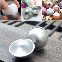 Fashion 6pcs set Mold Mould Aluminum Ellipsoid Cake Mold Bath Bomb Molds 3 Size tarte makeup cosmetics soap244u