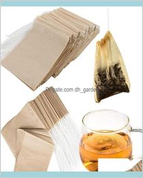 Coffee Tools Drinkware Kitchen Dining Bar Home Garden 100Pcslot Disposable Filter Bags Dstring Empty Bag For Loose Leaf Tea With N1999267