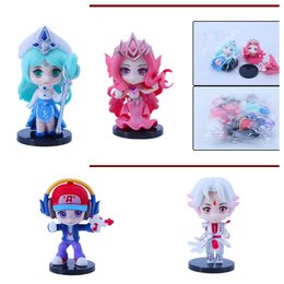 Działanie pokoju figura figura i lalka 6pcs manga figura modelu figurka komiks bohaterów modelu postaci minifigurne samurajskie figura pop figura lalka zabawka manga anime