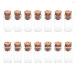 Vases 50 Glass Jars With Cork Stoppers Tiny Small Wishing Message Bottles Jelly Containers For Wedding Party Favours