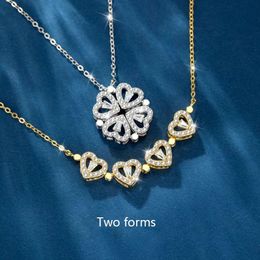 Designers necklace luxurys Four Leaf Clover pendant necklace with diamonds necklaces fashion temperament versatile Jewellery Valenti291k