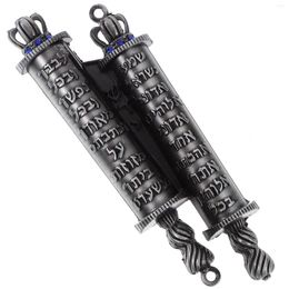 Curtain Gatepost Holy Scroll Decorative Mezuzah Retro Scripture Adornment Door Religious Coat Hangers