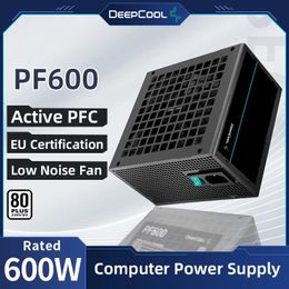 DEEPCOOL PF600 PFC Max 80 Plus Power Supply for PC Gaming 600W Watt Desktop Computer Power Supply Unit with 24pin 12V ATX PSU 240307