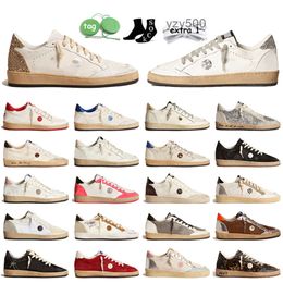 Goldenstar Luxury Women Mens Designer Casual Shoes Ball Star Sneakers Silver Glitter Ice Gray Suede Leather Never Stop Dreaming Vinta golden goose's goode B9WZ