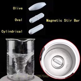 Mugs Olive Oval Cylindrical 3Style Magnetic Stir Bar Automatic Self Stirring Mug Cup Rod Non-Corroding218q