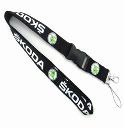 Whole 10 pcs Popular car logo Mobile phone Lanyard Removable Key Chains Badge Pendant Party Gift Favours 017110561