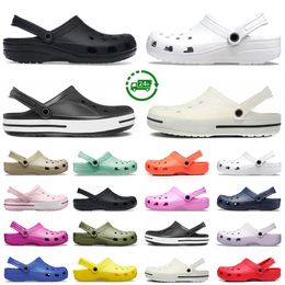 Buckle Designer Sandals Slides Platform Slippers Summer Men Women Classic Triple White Black Khaki Rose Pink Red Waterproof Shoes Nursing Hospital Sandal 35-46