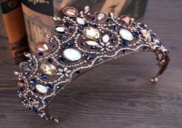 Luxury Bridal Crown Sparkle Rhinestone Crystals Roayal Wedding Crowns Crystal Headband Hair Accessories Party Tiaras Baroque chic 8548509
