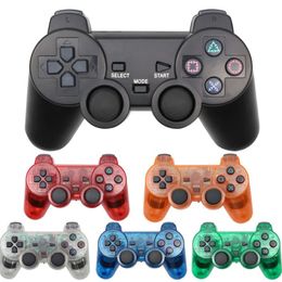 For Sony PS2 Wireless Controller Transparent Clear Gamepad For Sony Playstation 2 Joystick 2 4G Controle Support Bluetooth277e