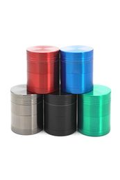 Herb grinder 63mm50mm40mm 4 parts multicolor available smoking accessories tobacco crusher Flat Grinders Zicn alloy cnc teeth4792747