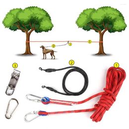 Dog Collars 5M/10M Long Rope Training Leash Outdoor Walking Camping Pet Tracking Line Small Medium Large Puppy Tie Out Traction Lead