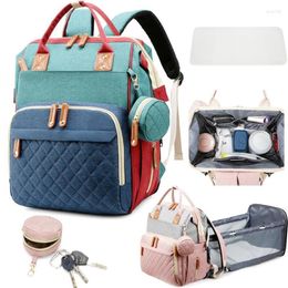 School Bags Fashion Mummy Maternity Baby Diaper Nappy Large Capacity Travel Backpack Mom Nursing For Care Women Pregnant Polyester251G
