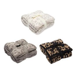 Blankets Leopard Print Sofa Blanket Cheetah Velvet Air-conditioning Suitable For Air Conditioning2675