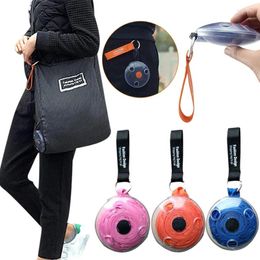 Shopping Bags -selling Ultra-small Portable Folding Retractable Storage Bag Multifunctional Small Disc Supermarket