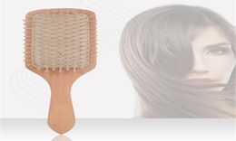 Wood Professional Healthy Paddle Cushion Hair Loss Massage Brush Hairbrush Comb Scalp Hair Care XB188595238