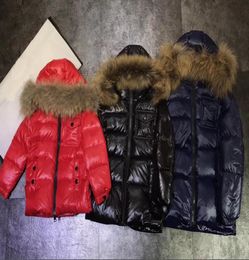 Kids jacket top quality fashion designer winter jacket outdoor thermal jacket windproof waterproof 100 real Wolf fur baby boy clo1271994