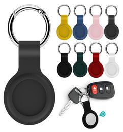 For Apple Airtags Premium Silicon Case Colourful Protective Sleeve Cover Location Tracker AntiLost Device Keychain Protector with2730506