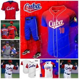 2023 Kuba Baseball-Trikots Luis Robert Yoan Moncada Ronald Bolanos Roenis Elias Miguel Romero Andy Ibanez Yoenis Cespedes Yeudis Reyes