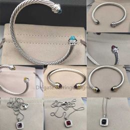 Necklace Dy Jewelrys Bracelet Sliver Mens Womens Platinum Pearl Head Fashion Versatile Bracelets Jewelry Plated ed 251S