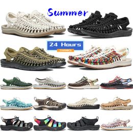 Designer Calçados de Verão Sandálias Moda Chinelos Slide Sapatos Ao Ar Livre Kees Uneek Canvas Newport H2 Caminhadas Sapatos Mens Mulheres Dois Cordões e Um Único Sapato