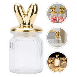 Storage Bottles Glass Jar Ear Decor Sealing Food Unique Kitchen Container Containers