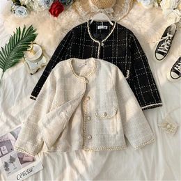 Women's Jackets Fashion Suit Top Female Autumn Winter Coat Women Clothing 2024 Slim Coats Casual Plaid Tops Casaco Feminino LM1217