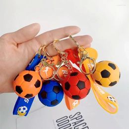 Keychains Creative Soccer Keychain Bag Pendant Car Key Ring Fan Gift Cute Accessories