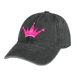 Berets Y2K Pink Princess Tiara (purple) Cowboy Hat Hiking Ball Cap Golf Women Men's