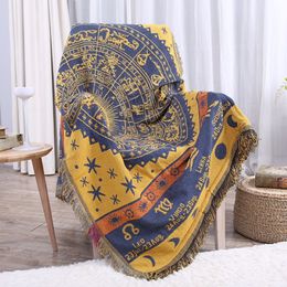 Constellation Geometric sofa blanket throw abstract livingroom decoration leisure blankets for Bedspread Picnic mat rug tapestry234S