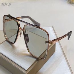 Rose Gold Brushed Frame Sunglasses for Men 121 Square Sun Glasses Mens Sunglasses Shades Eyewear New with box301v